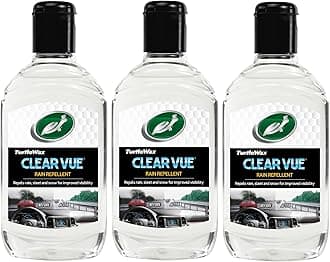 Turtle Wax 52813 Clearvue Car Window Cleaner Water Repellant 3 X 300ml