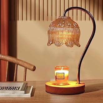 GEEZO Fragrance Candle Warmer Lamp，Electric Candle Warmer with Timer & Dimmer，Mom Christmas Birthday Gifts for Women, House Warming Gifts New Home Bedroom Decor