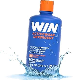 WIN Sports Detergent - Performance Wash for High-Tech Synthetic Sports Fabrics and Athletic Wear (1 32oz Bottle, Blue)