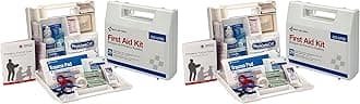 First Aid Only 223-U OSHA-Compliant First Aid Kit, All-Purpose 25-Person Emergency First Aid Kit for Business, Worksite, Home, and Vehicle, 106 Pieces (Pack of 2)