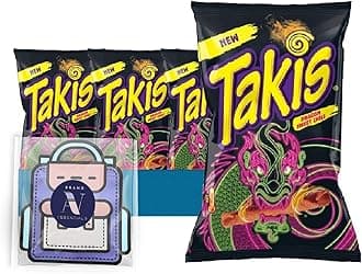 Lavinia Essentials Bundle: 6-Pack of Dragon Sweet Chili Sharing Size Bag, Hot Chili Pepper Rolled Tortilla Chips 9.9 oz Bag + 1 Utility Prop