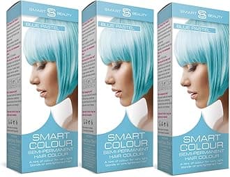 Smart Pastel Baby Blue Hair Colour x 3