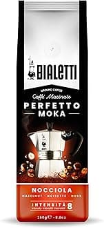 Bialetti (ビアレッティ) ペルフェットモカ ヘーゼルナッツ (粉/細挽き / 250g) イタリアンコーヒー エスプレッソ用 コーヒー豆