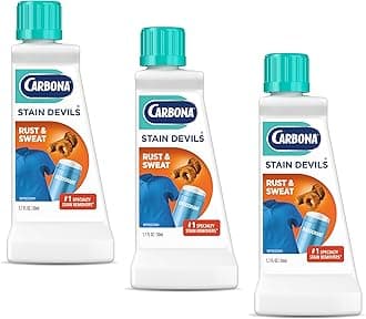 Carbona Stain Devils® #9 | Rust & Perspiration | Professional Strength Laundry Stain Remover | Multi-Fabric Cleaner | Safe On Skin & Washable Fabrics | 1.7 Fl Oz, 3 Pack