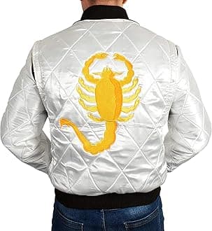 Mens Satin Bomber Golden Embroidery Quilted Style Jacket