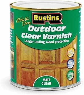 Rustins Quick Dry Outdoor Clear Varnish 500ml Matt