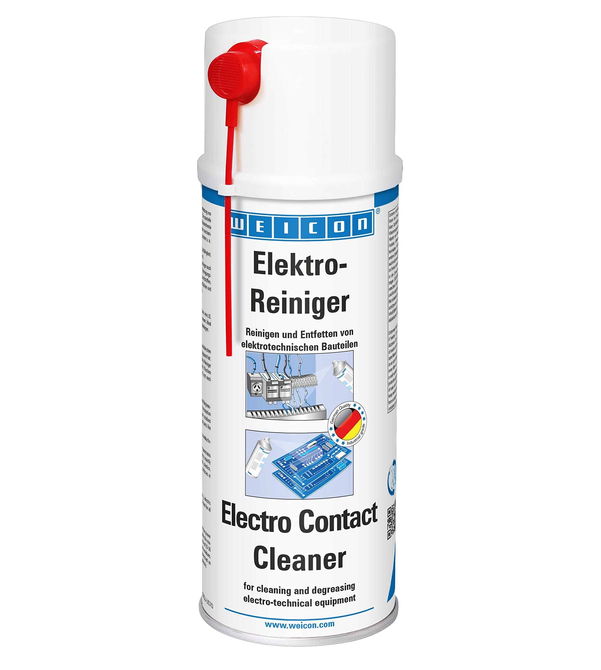 Weicon Electro Contact Cleaner | 400 Ml Spray For Electronic Components Dissolves Corrosion, Removes Dust & Dirt, Increases Conductivity