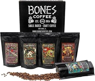 NEW World Tour Sample Pack, Single-Origin Flavored Coffee Low Acid Medium Roast Arabica Beans Specialty Coffee Gifts Compatible Auto Drip and French Press, 4 oz Pack of 5 Ground