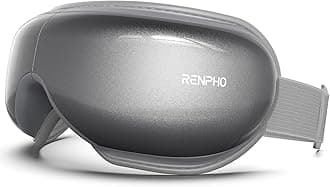 RENPHO Eyeris 1 - Eye Massager with Heat & Bluetooth Music, Electric Vibration for Relieve Puffy & Dry Eyes, Sleep Mask for Dark Circles, Eye Bags & Strain, Improve Sleeping