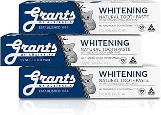 Generic LIMITEDBONUSDEAL 3 Box Grants Australia Whitening Toothpaste with Baking Soda and Mint 110g