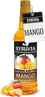 Mango Syrup, Flavored Syrup for Drinks, Cocktails, Lemonades, Iced Teas, and Desserts – 25.4 fl oz