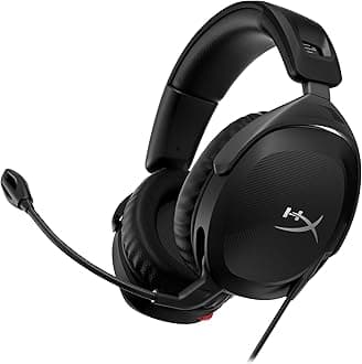HYPERX 519T1AA Cloud Stinger 2 – Lightweight over-ear headset with mic, Swivel-to-mute function, 50mm drivers, PC Compatible, Black
