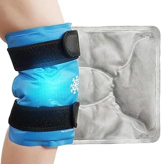 Koonie Ice Pack for Knee Pain Relief, Reusable Gel Ice Wrap for Leg Injuries, Swelling (35 * 27cm)