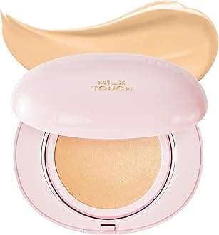 milktouch Cushion Foundation, 24H Flawless Skin, Radiant Shine, No Oxidation, Long-Lasting, Non-Creasing, 60% Hydrating Skincare Infused Korean Foundation (23W Vanilla Beige)