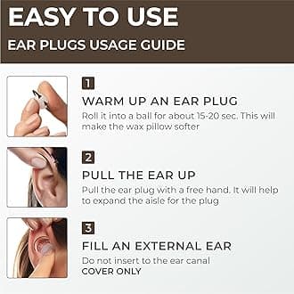 Peace&Quiet PQ Silicone Ear Plugs for Sleeping - 15 Wax Earplugs for Sleep and Swimming Ear Plugs, Soft Ear Covers for Sleeping and Water, Noise Cancelling 32Db, (15 Pillows), Skin Tone