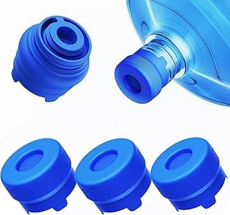 【Upgraded】Morsatie 3 and 5 Gallon Water Jug Cap, Silicone Reusable 5 Gal Water Jug Cap, Replacement Bottle Caps Non Spill for 55mm Standard/Screw/Crown Bottle Water Dispenser Caps-10