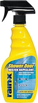Rain-X Shower Door Water Repellent (473ml) | Prevents Hard Water Stains & Soap Scum | Long-Lasting Water Beading Protection for Glass Shower Doors