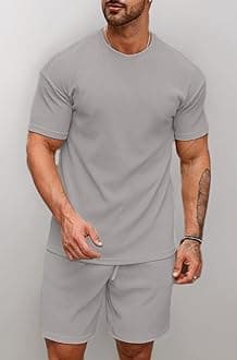 SMOWKLY Men's Premium Cotton Blend Pyjama Set || Stylish Round Neck T-Shirt and Shorts || Casual Night Suit Wear Set for Man