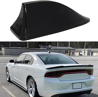 Shark Fin Antenna Cover for Car, AM/FM Radio Signal Roof Aerial Decoration, Vehicle Shark Fin Shape Cover with Adhesive Tape, Replacement for SUV Truck Van Most Auto Cars