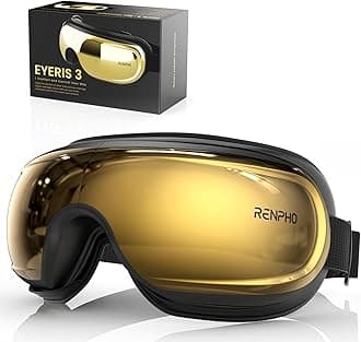 RENPHO Eyeris 3 Eye Massager with Heat and Cooling Voice Control, FSA Eligible HSA, Birthday Day Gifts for Women Men Her Him, Eye Mask for Migraines, Eye Care with Massage, Reduce Dry Eyes