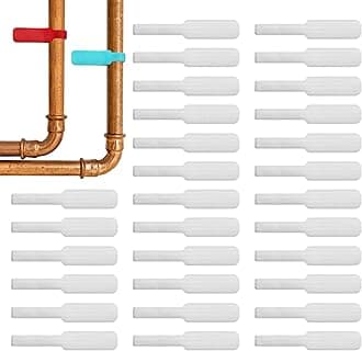Cable Labels - Large, White (30-Pack) Write On Cord Labels, Wire Tags for Cable Management and Organizer for Electronics, Computers and More