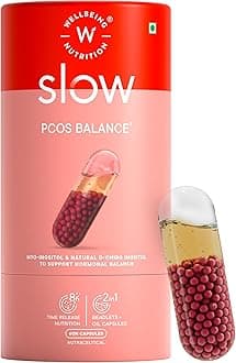 PCOS Supplement for Women with Myo-inositol, D-Chiroinositol, Fenugreek, Shatavari | For Hormonal Balance, Irregular Periods, Acne, PCOD, Weight Management, 60 Veg Capsules