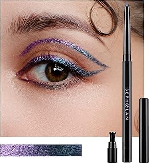 Metallic Eyeliner Pencil, Blue Purple Shifting Colors Glitter Waterproof Eye Liner, 24h Long-Lasting Pen, Purple-Blue (NORTHERN LIGHT)
