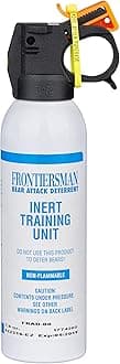 Sabre Frontiersman Practice Bear Spray, 7.9 oz Inert Canister, Practice Before You Go, Realistic Canister Increases Familiarity and Confidence in Use