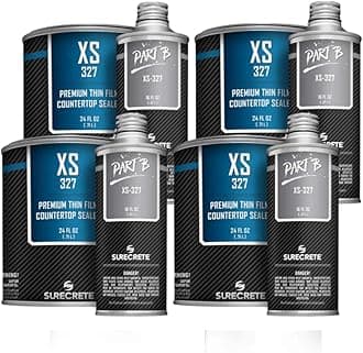 Surecrete Concrete Countertop Sealer XS-327 Semi-Gloss Food Safe Sealer Water Based, Pack of 4