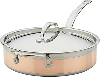Hestan - CopperBond Collection - 100% Pure Copper Sauté Pan, Induction Cooktop Compatible, 3.5 Quart