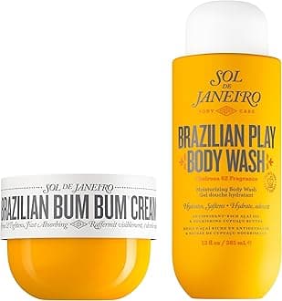 Brazilian Bum Bum Cream and Brazilian Play Moisturizing Shower Cream Gel Body Wash Full Size Bundle, Amazon Exclusive
