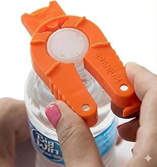 2-pack Multifunctional Bottle and Can Opener, Plastic Water Bottles, Twist-Off, Pull Tab Soup, for Weak Hands, Seniors, Elderly, Rheumatoid Arthritis, Botle Gripper, Ergonomic Lid Seal Remover