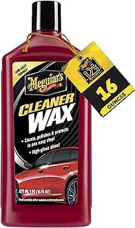 Meguiar's Cleaner Wax - Liquid Car Wax, Cleans, Polishes and Protects Your Vehicle - Easy to Use, Long-lasting Shine - 16 Oz