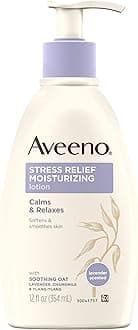 Aveeno Active Naturals Moisturizing Lotion - Stress Relief - With Lavender, Chamomile, Ylang-Ylang - Net Wt. 12 FL OZ (354 mL) Per Bottle - Pack of 3