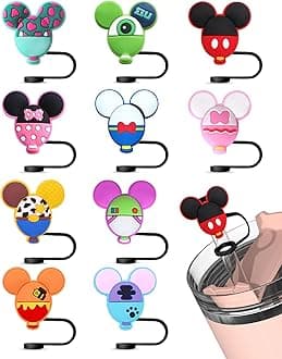 Funny Straw Cover Cap Compatible with Stanley for Cup 40oz/30oz/20oz Toy for Girls Age 4-7 Accessories Reusable Topper Cups Christmas Gifts for 3 6 8 9 4 5 7 Year Old Girl Birthday Gift Ideas