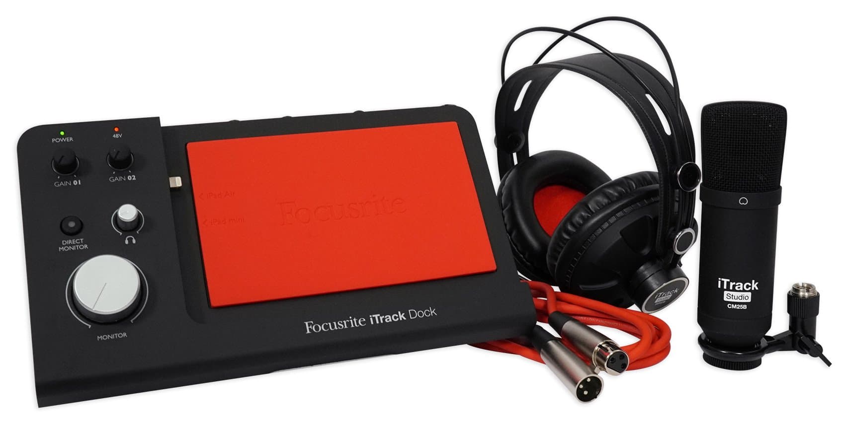Focusrite iTrack Dock Studio Pack for Recording on iPad
