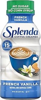 Sugar Free, Low Calorie French Vanilla Coffee Creamer, 8 Fl Ounces Bottle (Pack of 6)