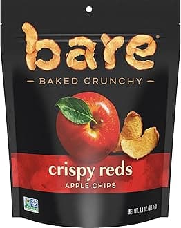 Baked Crunchy Apple Chips, Fujis & Reds, 3.4oz Bag