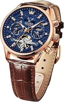 OLEVS Automatic Mechanical Watch Skeleton