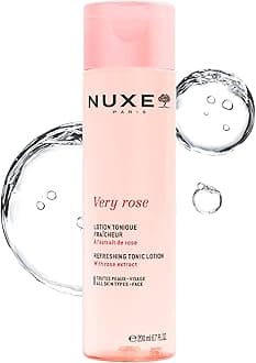NUXE Very Rose Refreshing Tonic Lotion. Facial Toner for Sensitive Skin, with Rose Water, 6.7 Fl Oz