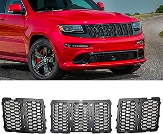 Front Grille Inserts Mesh Honeycomb Compatible with Jeep Grand Cherokee 2014 2015 2016