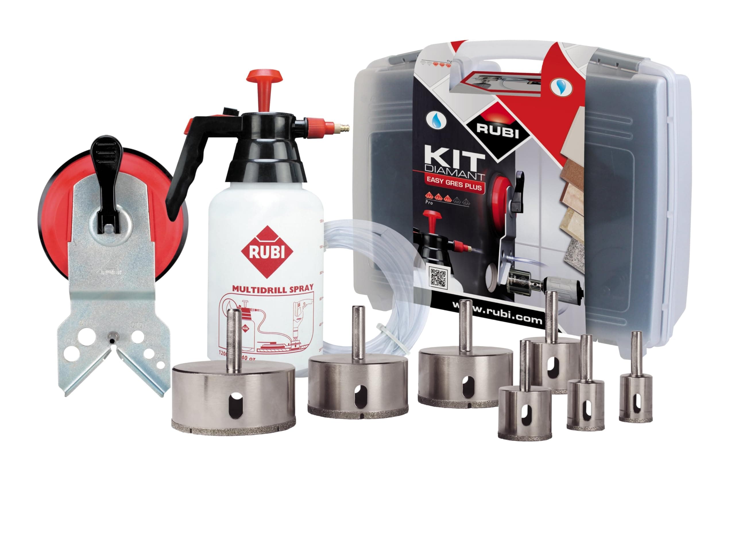 50937 Wet Easy Gres Diamond Drill Bits and Accessories (Set of 7)