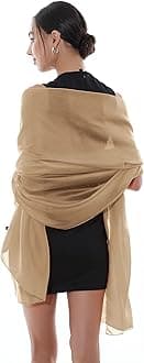 Women Shawls and Wraps for Evening Dresses Like Chiffon Silk Scarf Formal Silky Pashmina Shawls for Weddings