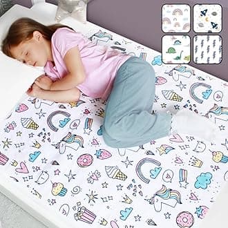 Hygge Sheets® Potty Training Bed Pads | 100% Waterproof | Bed Wetting Sheets for Single and Toddler Beds | Non Slip, Easy to Change at Night | Includes Free Children's E-Book | UK Brand | Unicorn