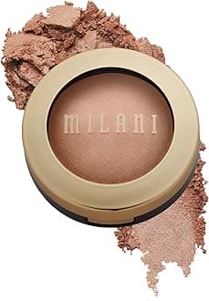 Milani Baked Highlighter (Rose Italiana) - Cruelty-Free Powder Highlighter, Highlight Face for a Shimmery or Matte Finish