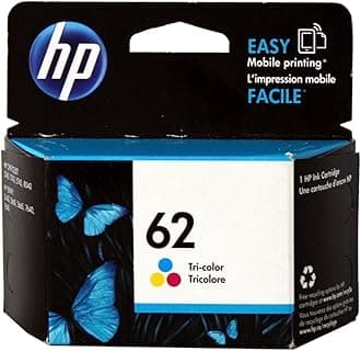HP C2P06AE 62 Original Ink Cartridge, Tri-color, Single Pack