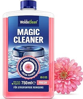 Robot Vacuum Floor Cleaner for 75-150 Uses - compatible with Tineco, Roborock & More, 25oz Concentrate, Fresh Flower ScentCompact by Design (Amazon-developed Certification)