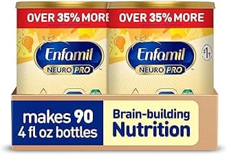 NeuroPro Baby Formula, Brain Building Duo DHA & MFGM, Exclusive Immune Supporting HuMO6 Blend, Powder Infant Formula, Baby Milk, 28.3 Oz, 2-Pack