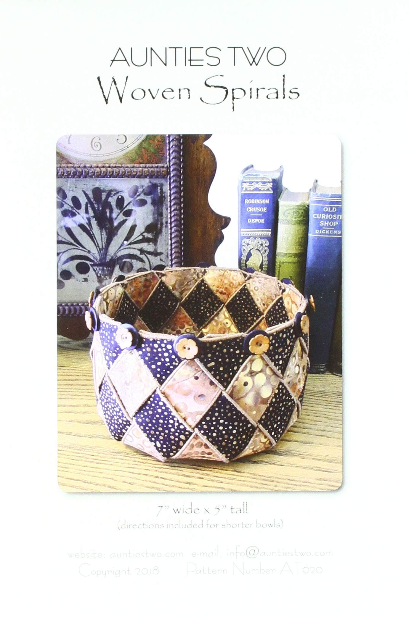 Aunties TwoAunties Two AT620 Woven Spirals Pattern, None