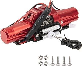RC Car Winch,Universal Simulation Winch with Dual Motor Compatible with Traxxas TRX4 Axial SCX10 90046 D90 1/10 Scale RC Crawler Car